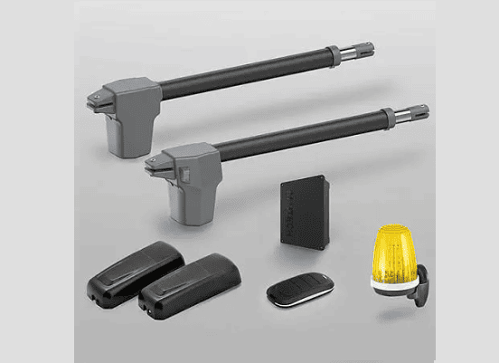 Комплект приводов для распашных ворот AN-Motors ATW-400KIT + фотоэлементы P5103 + сигнальная лампа F5002