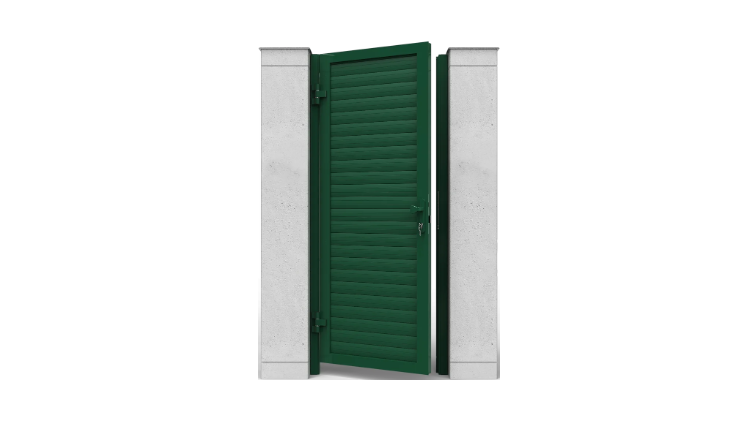 Калитки с заполнением ролетный профиль AG77, горизонтальное