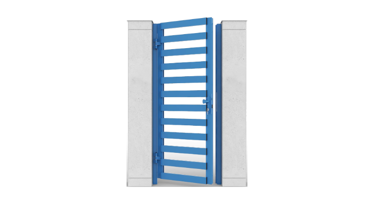 Калитки с заполнением алюминиевый профиль 82, горизонтальное