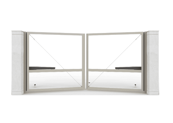 Распашные ворота без заполнения